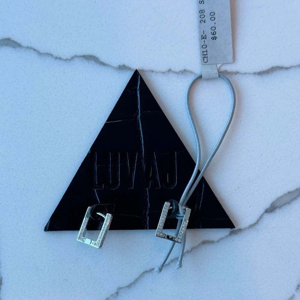 NWT LUV AJ / Crystal Women’s Earrings - Picture 2 of 3